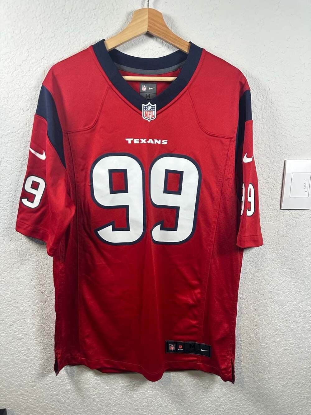 Nike Houston Texans JJ Watt 99 Jersey Size M Red NFL